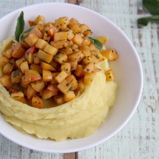 sweet potato puree with apples and sage