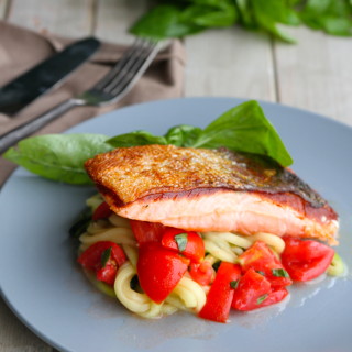 crispy skin sous vide salmon