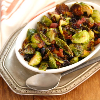 brussles with pancetta & cranberries