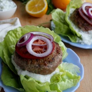 lemon-herb lamb burgers