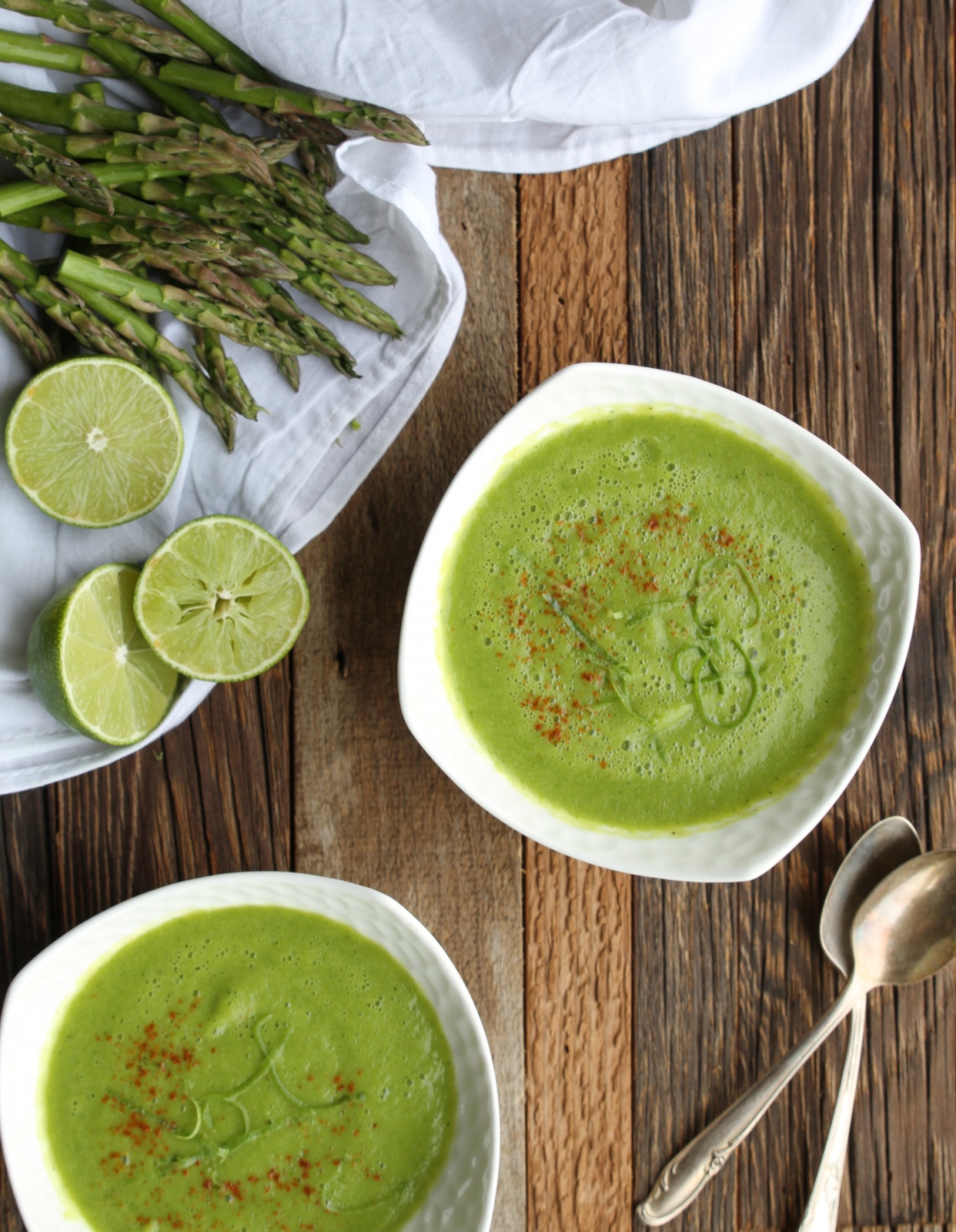 Asparagus Bisque with Cayenne and Lime - zenbelly