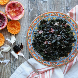 sauteed kale with orange and garlic