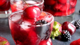 Cherry Berry Spritzers - Flora & Vino